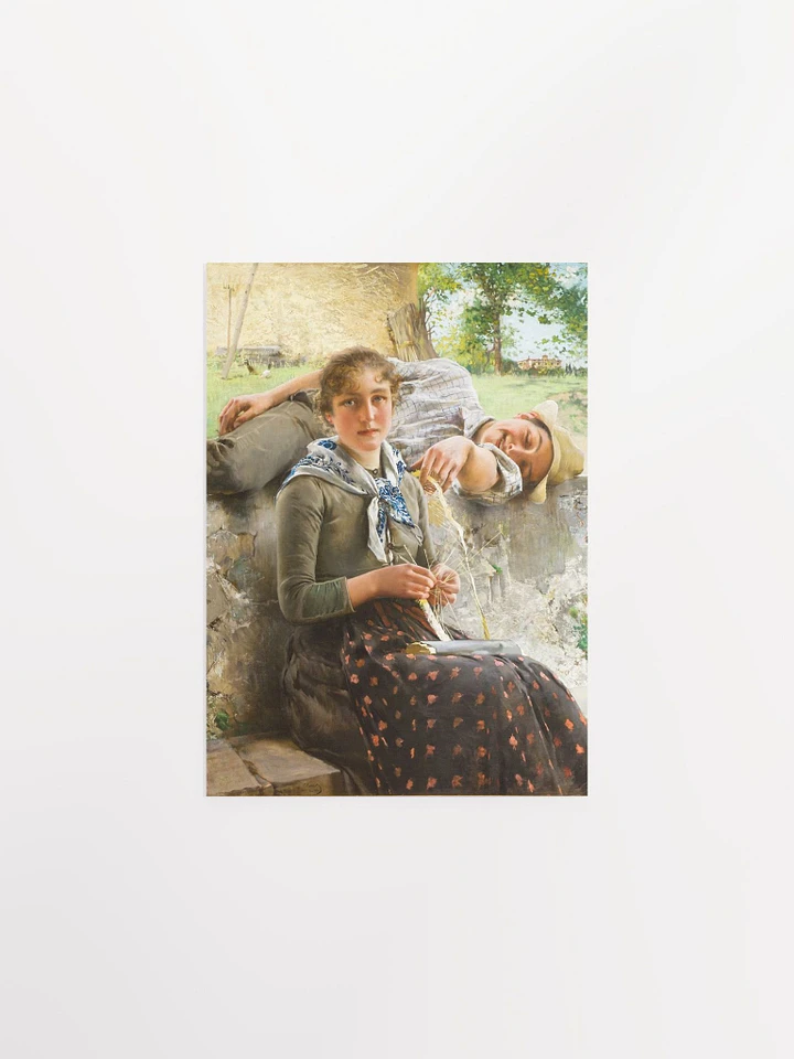 ''Stella and Piero'' by Vittorio Matteo Corcos Poster product image (1)