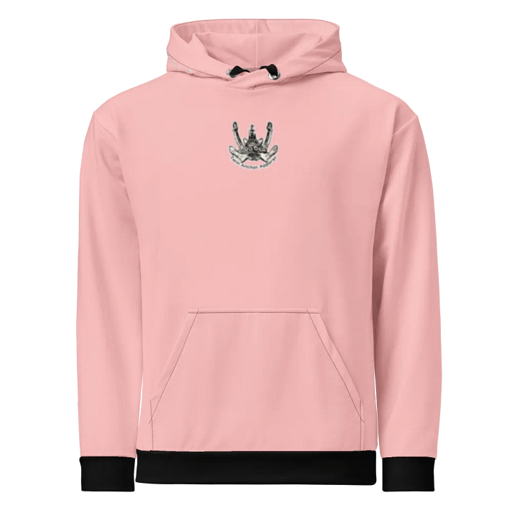 Pink Three blade prop triangle Athena tug Hoodie product image (2)