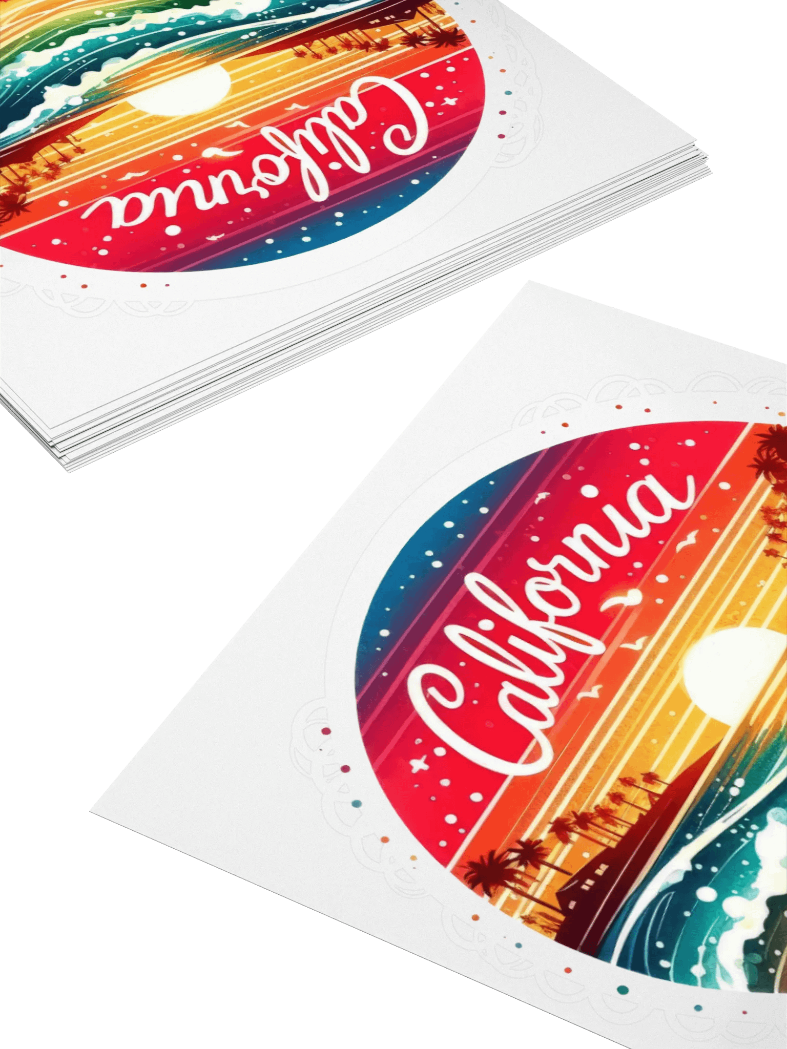 California Dreamin' Sunset Stickers product image (11)