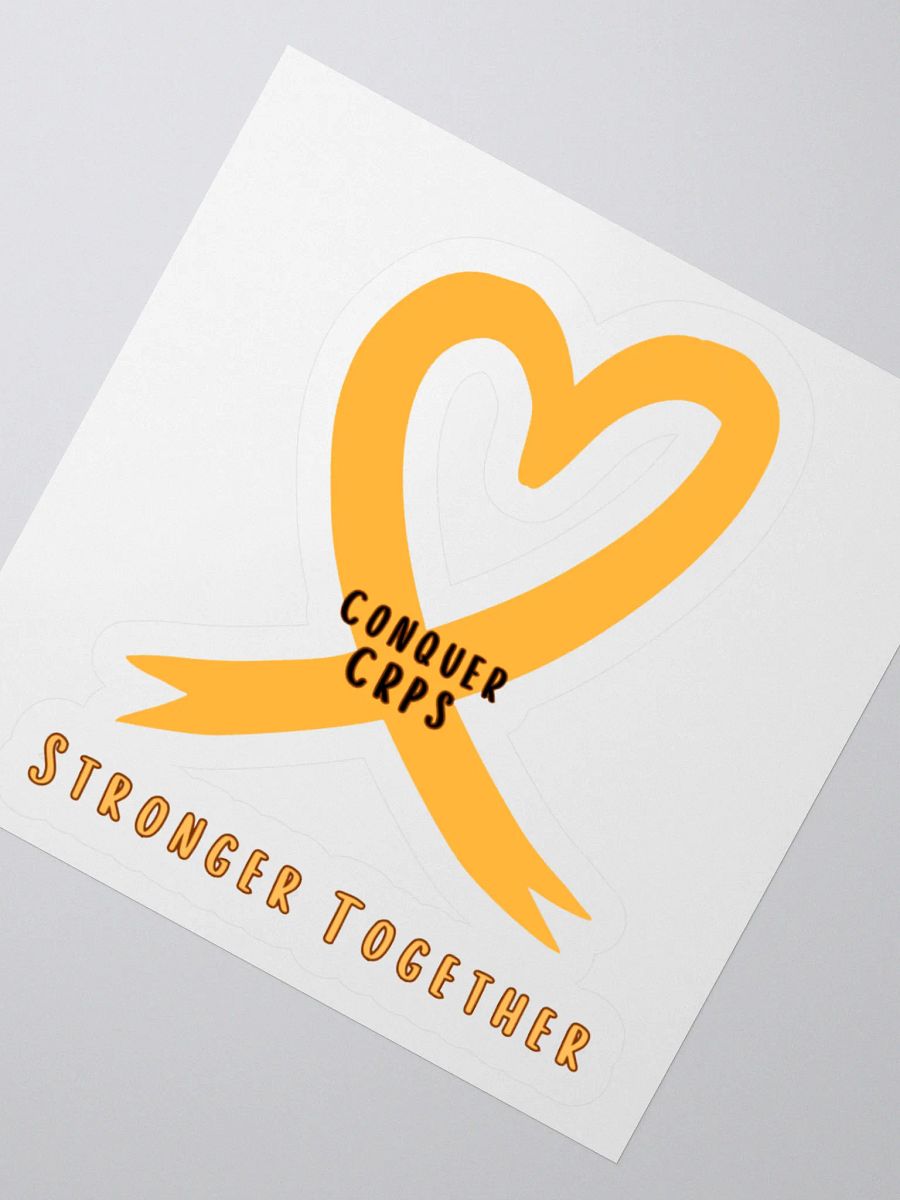 Official Conquer CRPS Awareness Ribbon Heart Sticker product image (5)