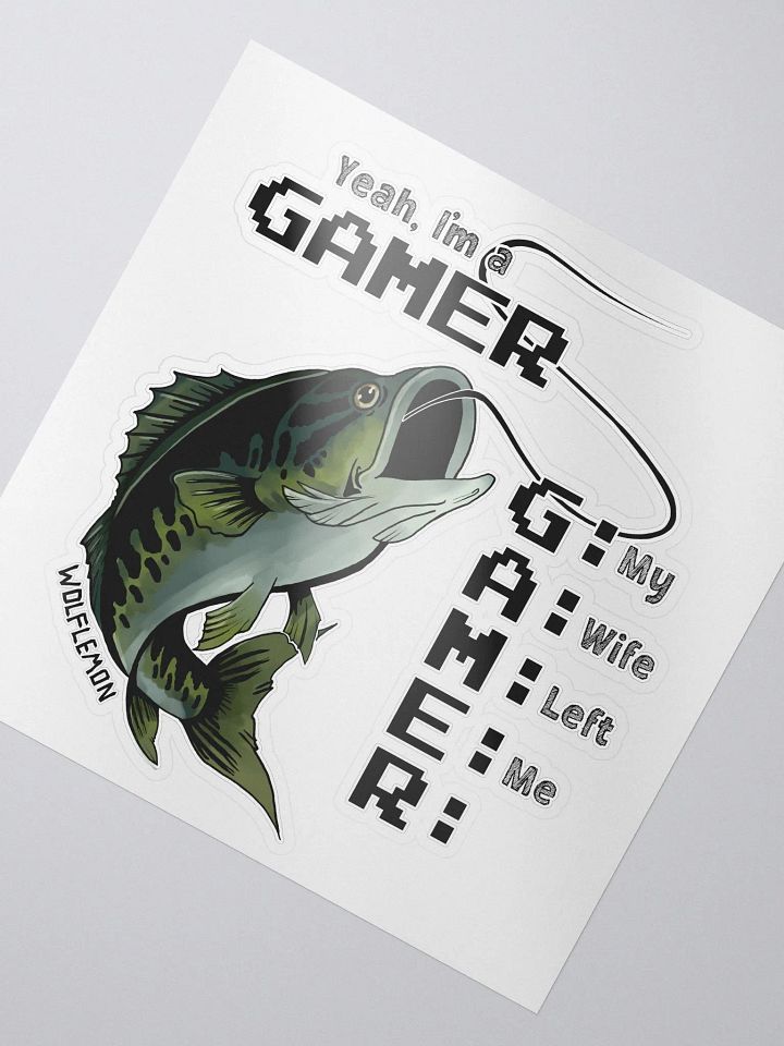 Yeah, I'm a GAMER Sticker Color product image (2)