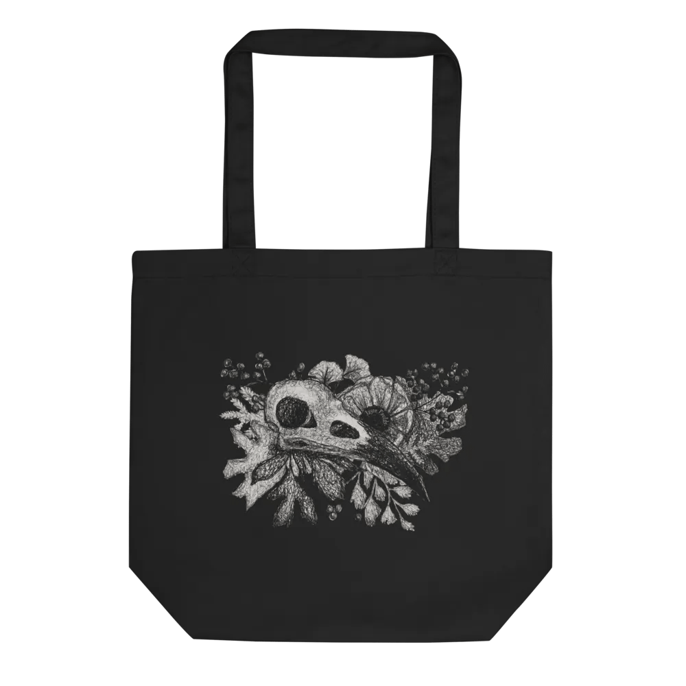 Raven Skull Eco Tote product image (1)