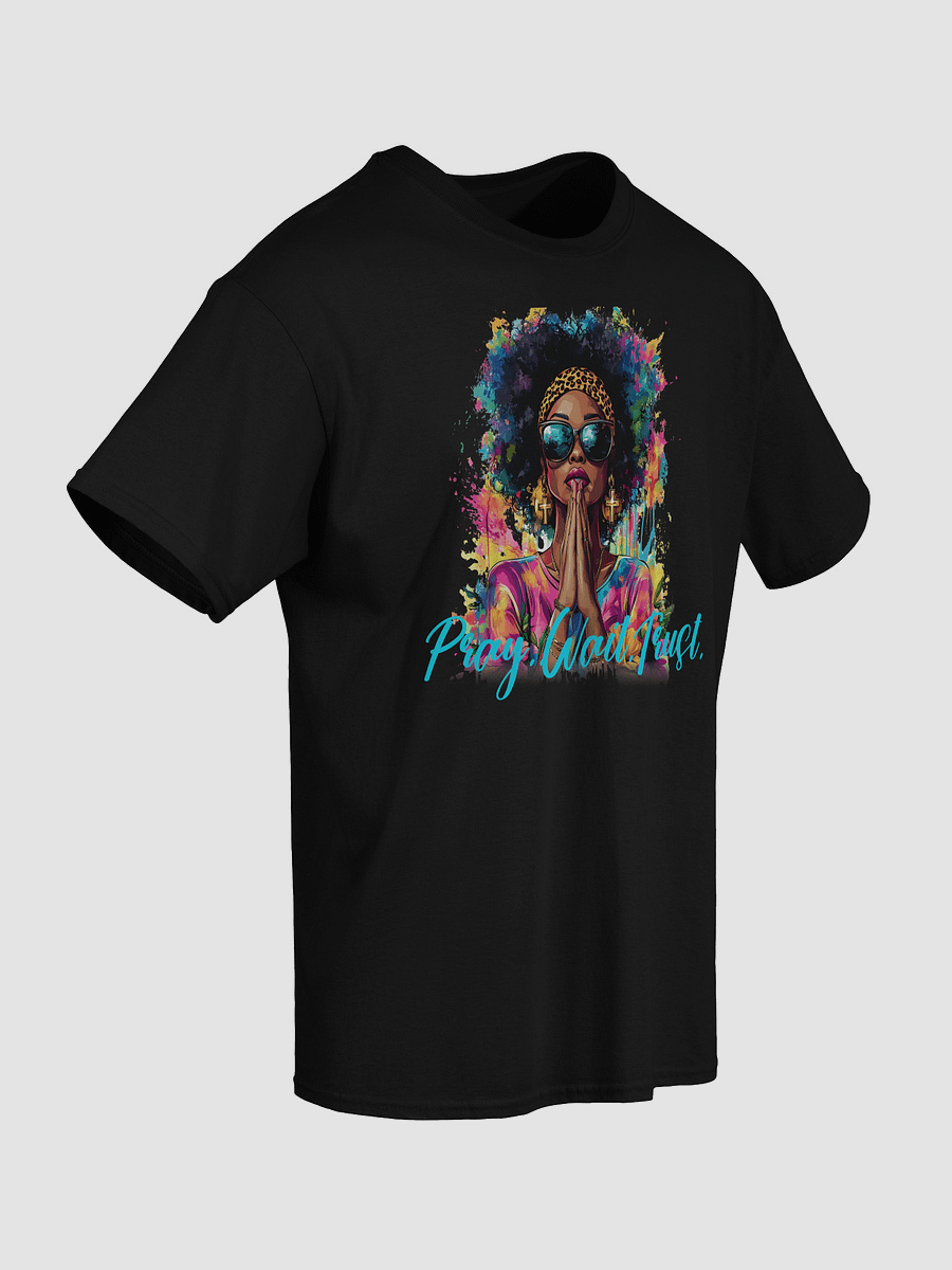 Pray. Wait. Trust. Afro Art T-Shirt product image (28)