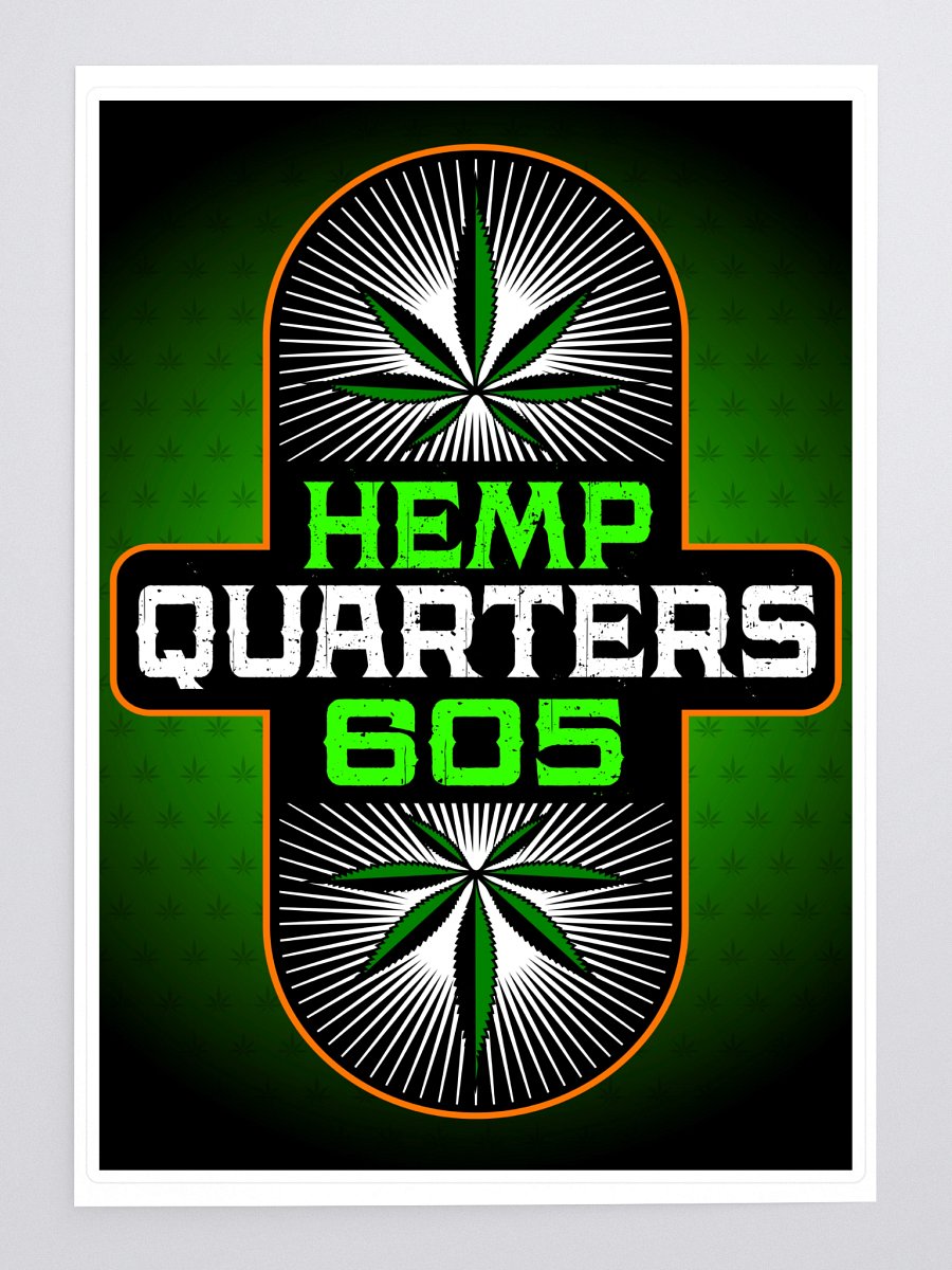 Hemp Quarters Sticker (5.83