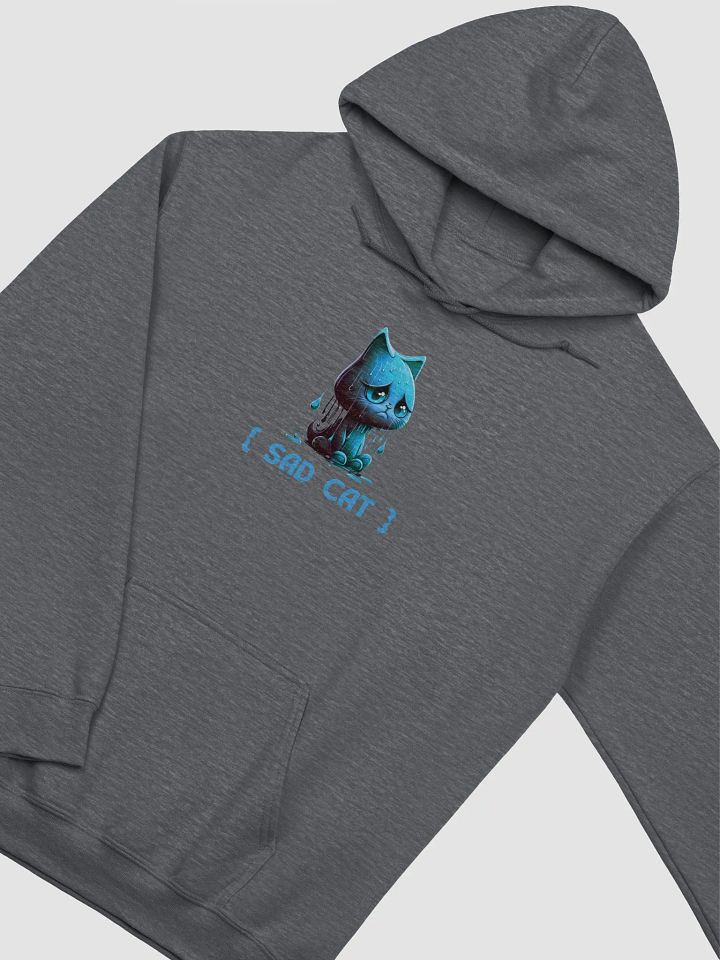 Blue Rain Sad Cat Hoodie product image (10)