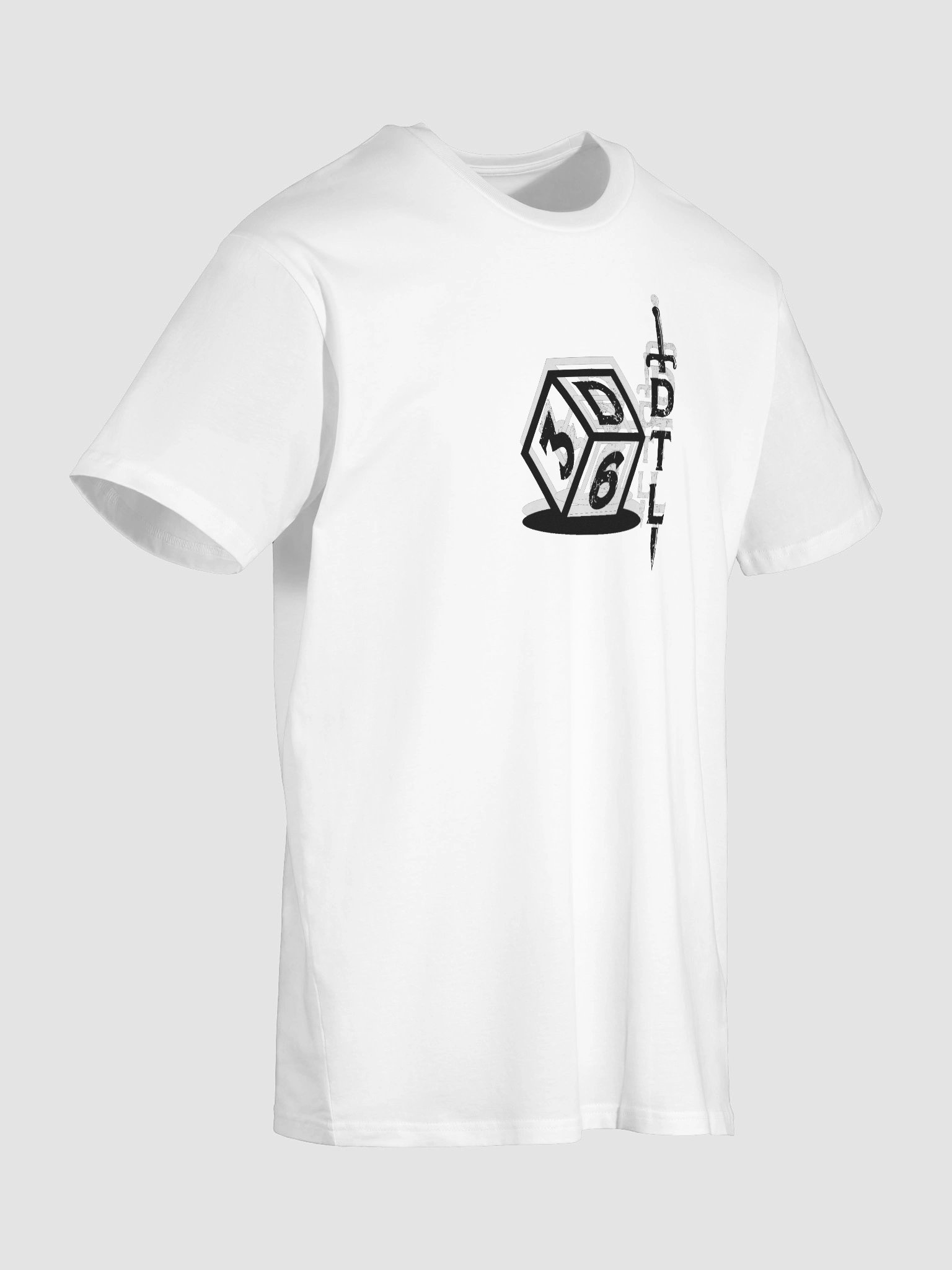 3d6 DTL Vertical Logo on Light Unisex Premium T-Shirt product image (6)