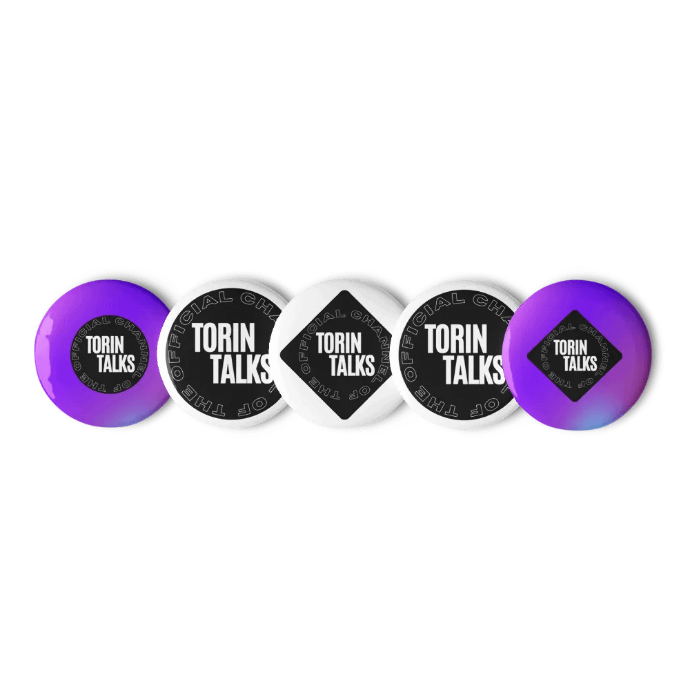 Torin Talks Logo Pin Buttons Set product image (3)