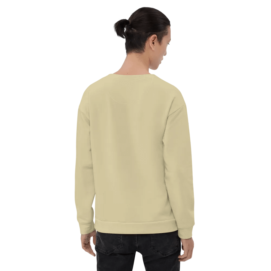 Plain Light Yellow Soft Summer Unisex Recycled Polyester Heavyweight Premium Sweatshirt by Treasure Pie product image (8)