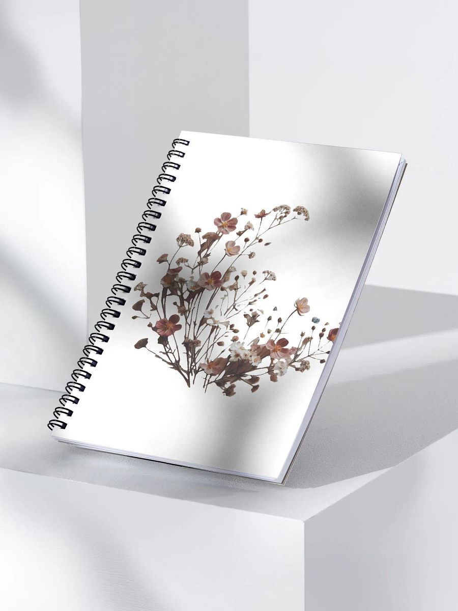 antique wildflower spiral notebook product image (3)
