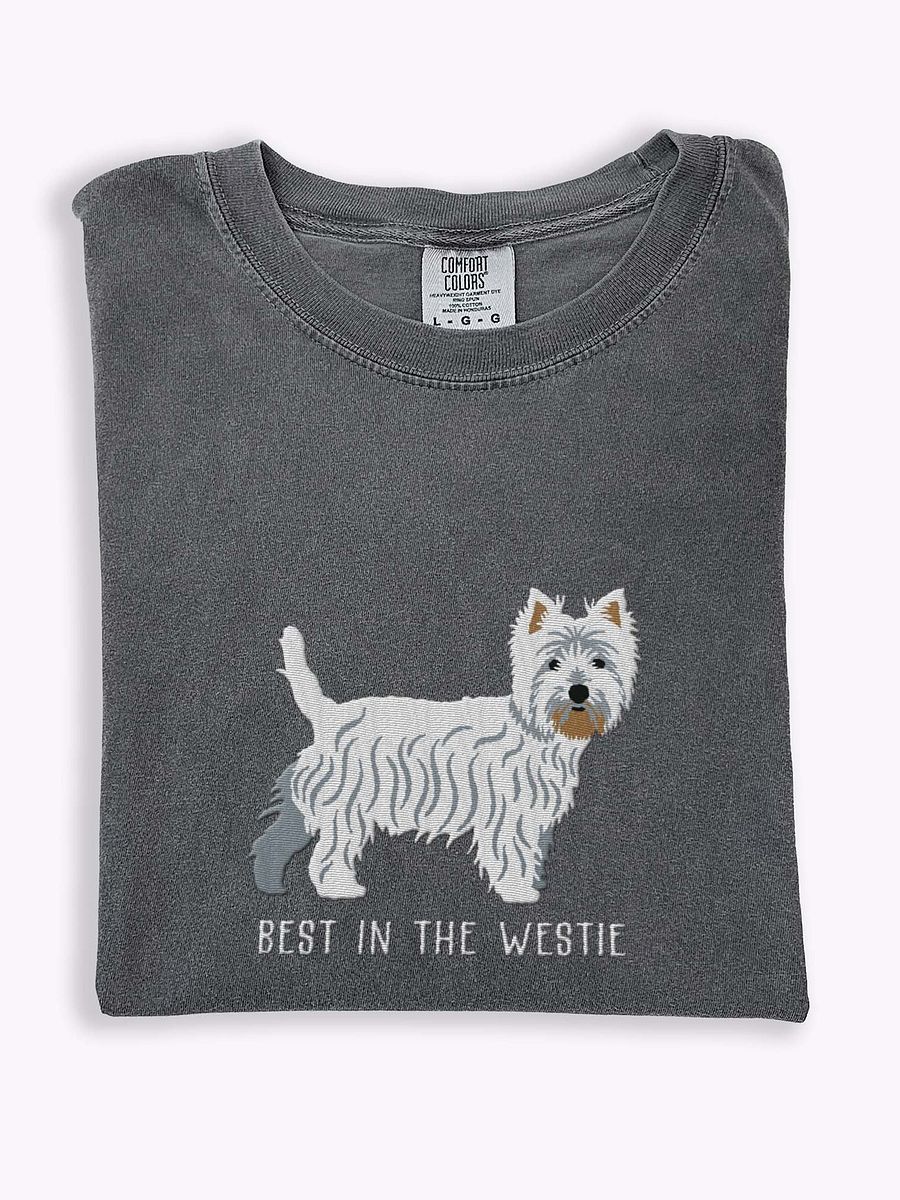 Best in the Westie T-Shirt(Embroidered) of a West Highland White Terrier product image (1)