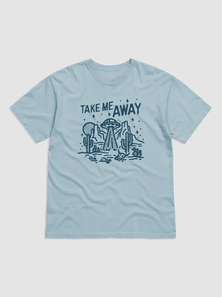 UFO Take Me Away | Funny Retro-Style Western Hipster T-Shirt of a UFO and Aliens in the Desert product image (6)