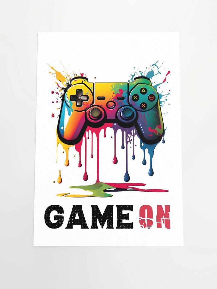 Game On: Xbox Controller – Gaming Splattered Poster Paint product image (2)