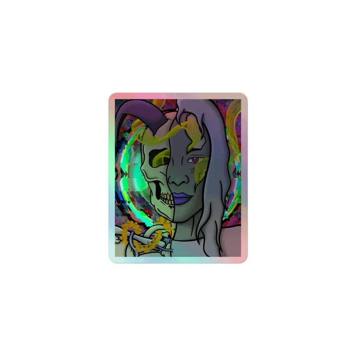 Decaying beauty Holographic Sticker product image (1)