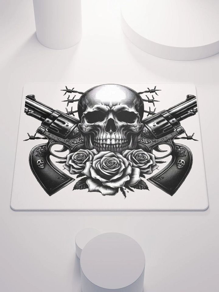 Skull and Roses Gaming Mouse Pad product image (1)