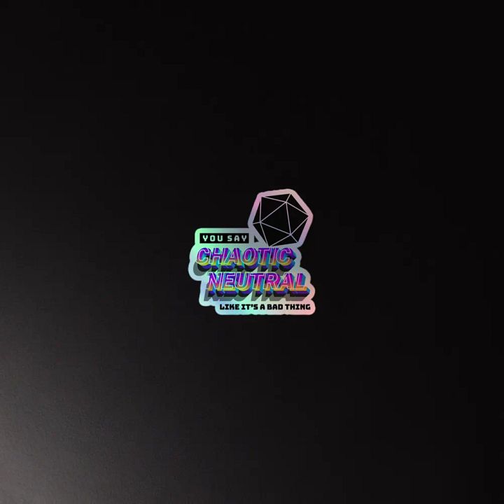 Chaotic Neutral - Holo Sticker product image (4)