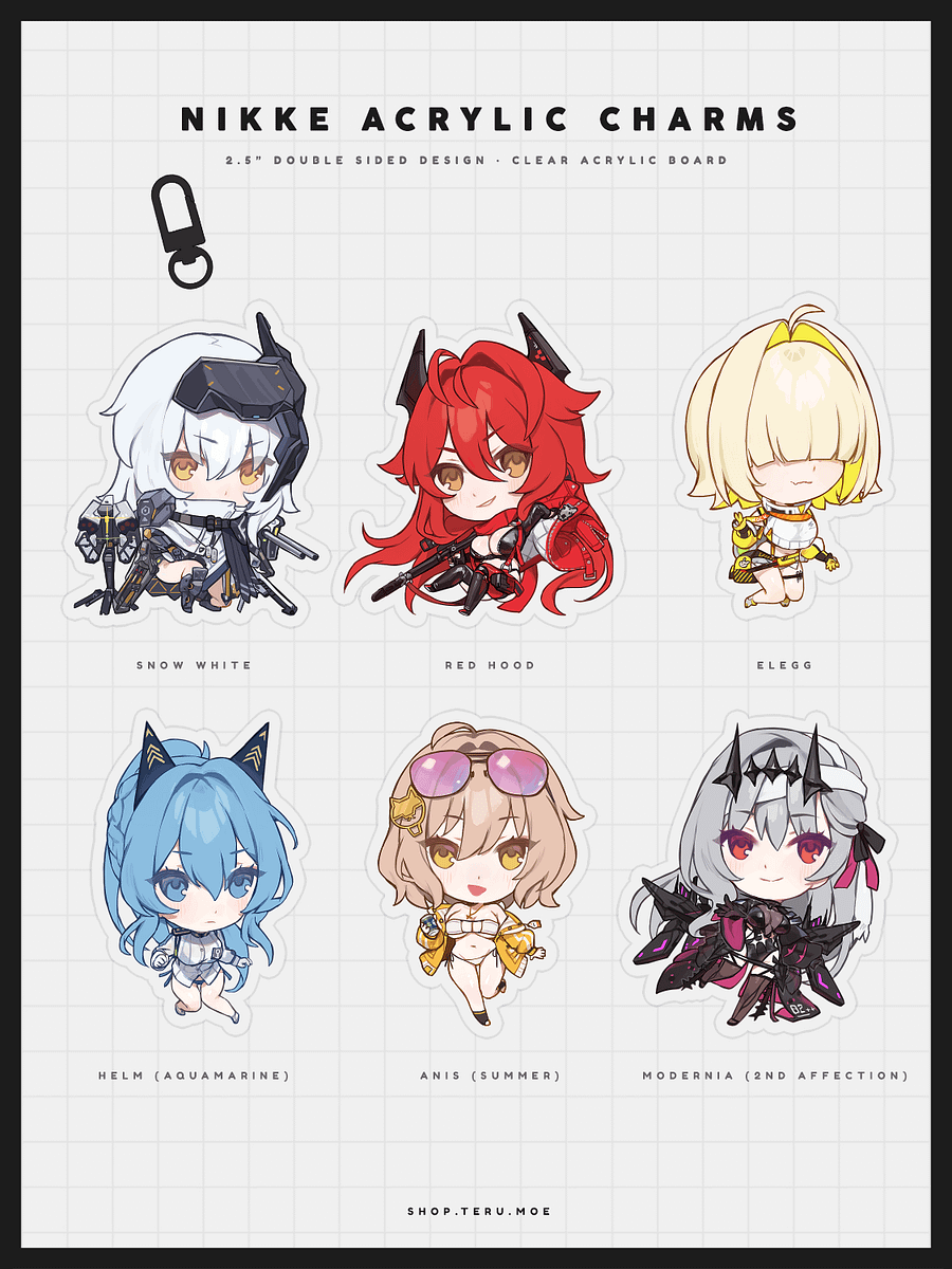 NIKKE Acrylic Charms Vol.2 product image (1)