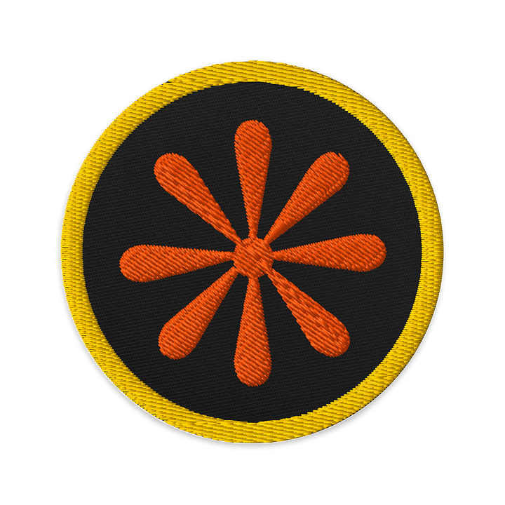 Props Design Embroidered Patch Orange & Yellow - 3" Round product image (1)