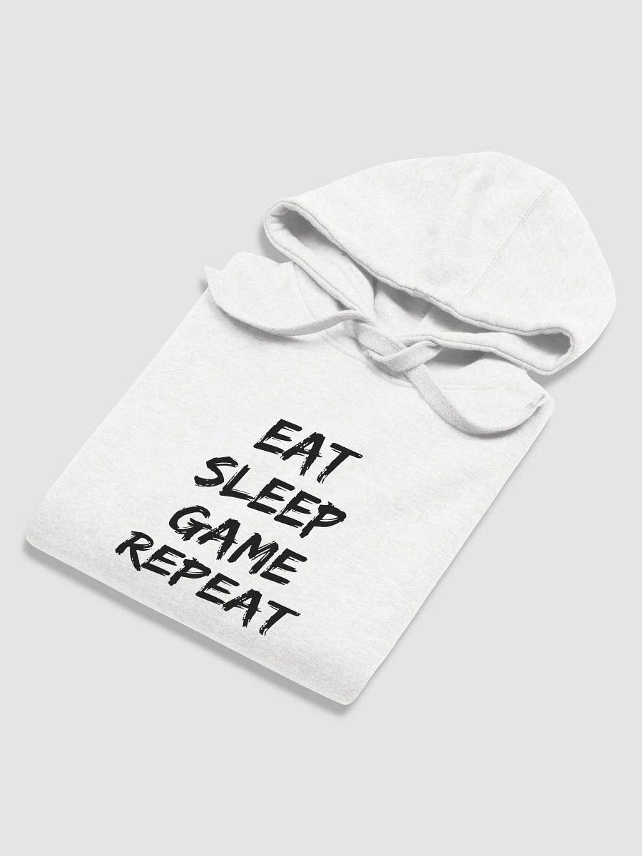 Eat Sleep Game Repeat White Hoodie product image (6)
