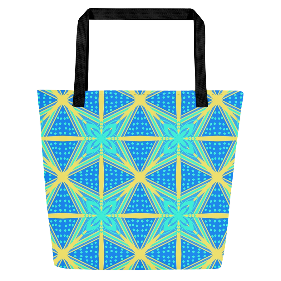 Blue and Yellow Pattern All Over Print Tote product image (1)