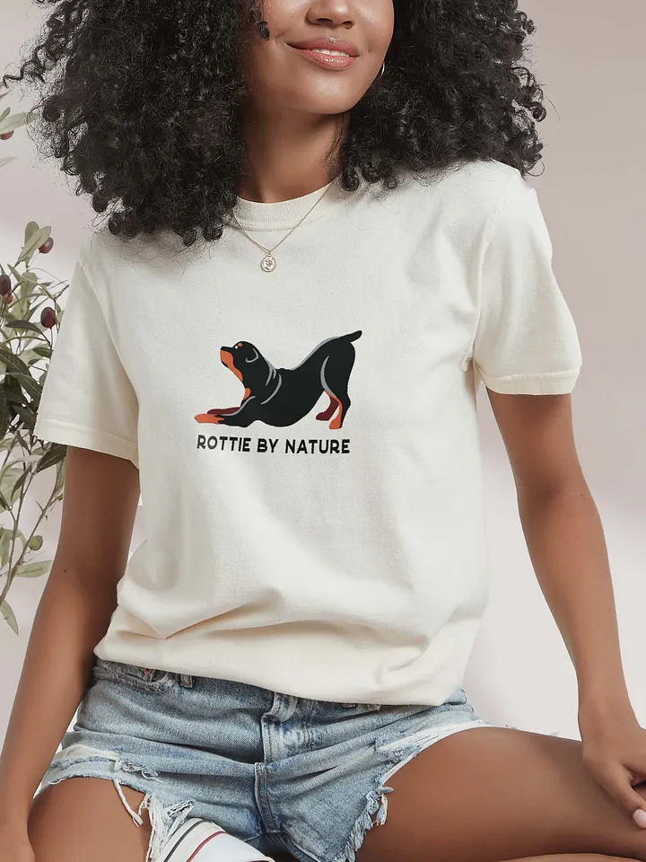 Rottie By Nature T-Shirt(Embroidered) of a Rottweiler product image (2)