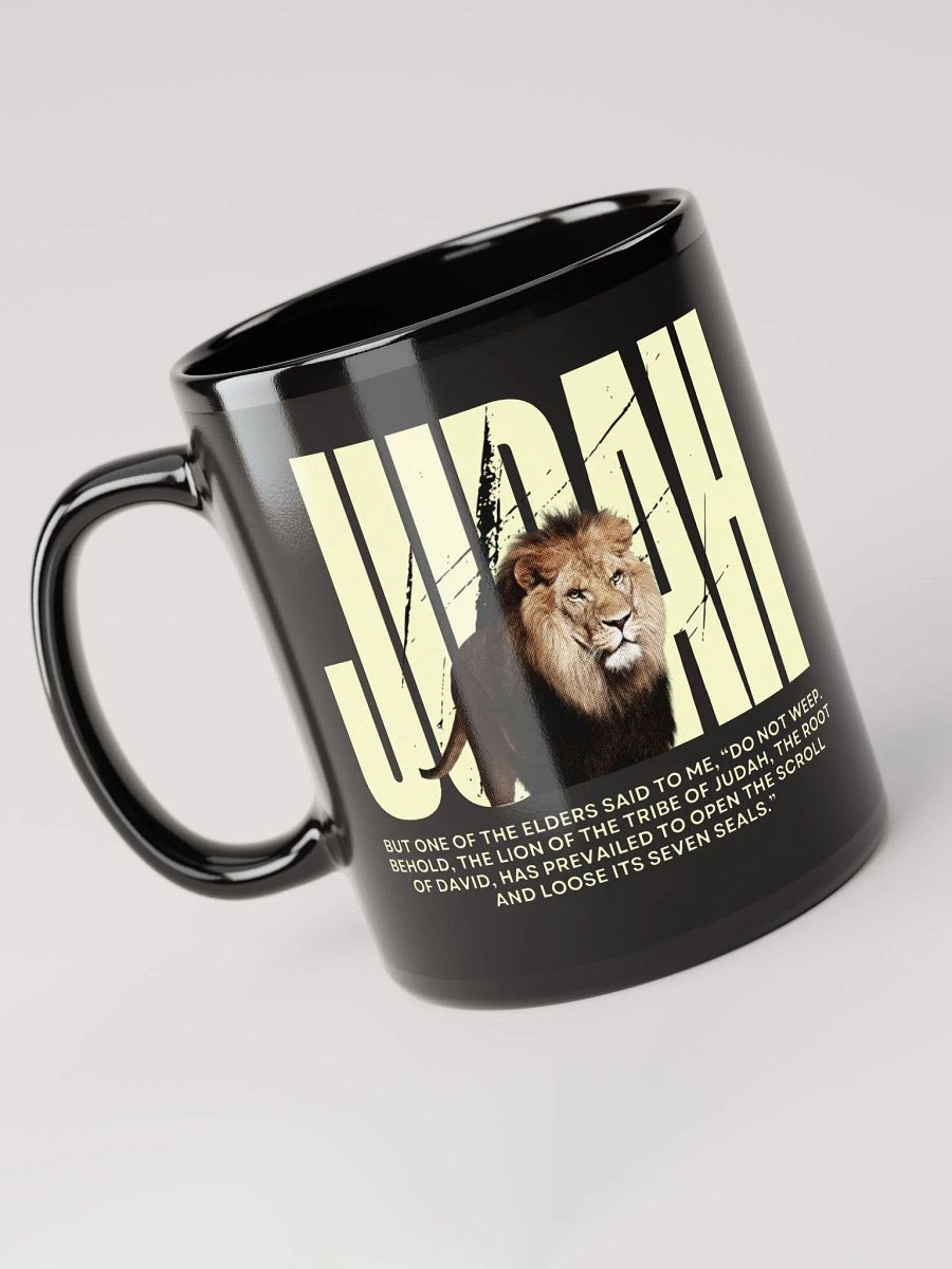 Lion of Judah Black Mug product image (1)
