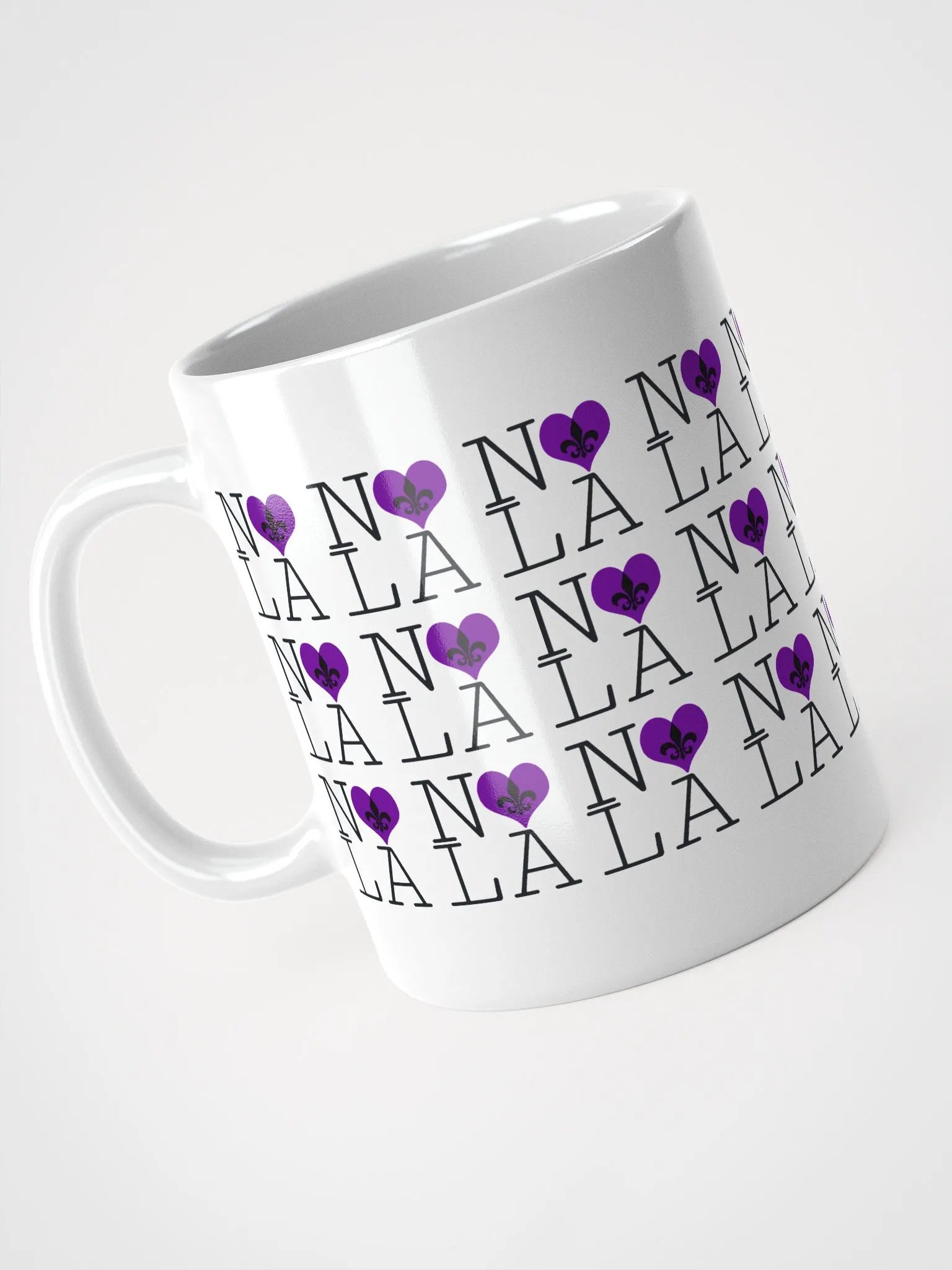 I LOVE NOLA **LEGACY MUG** (PURPLE HEART INFINITY WALL) product image (3)