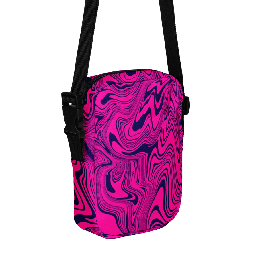 Utility Crossbody Bag - Abstract Magenta Pink Swirls product image (3)