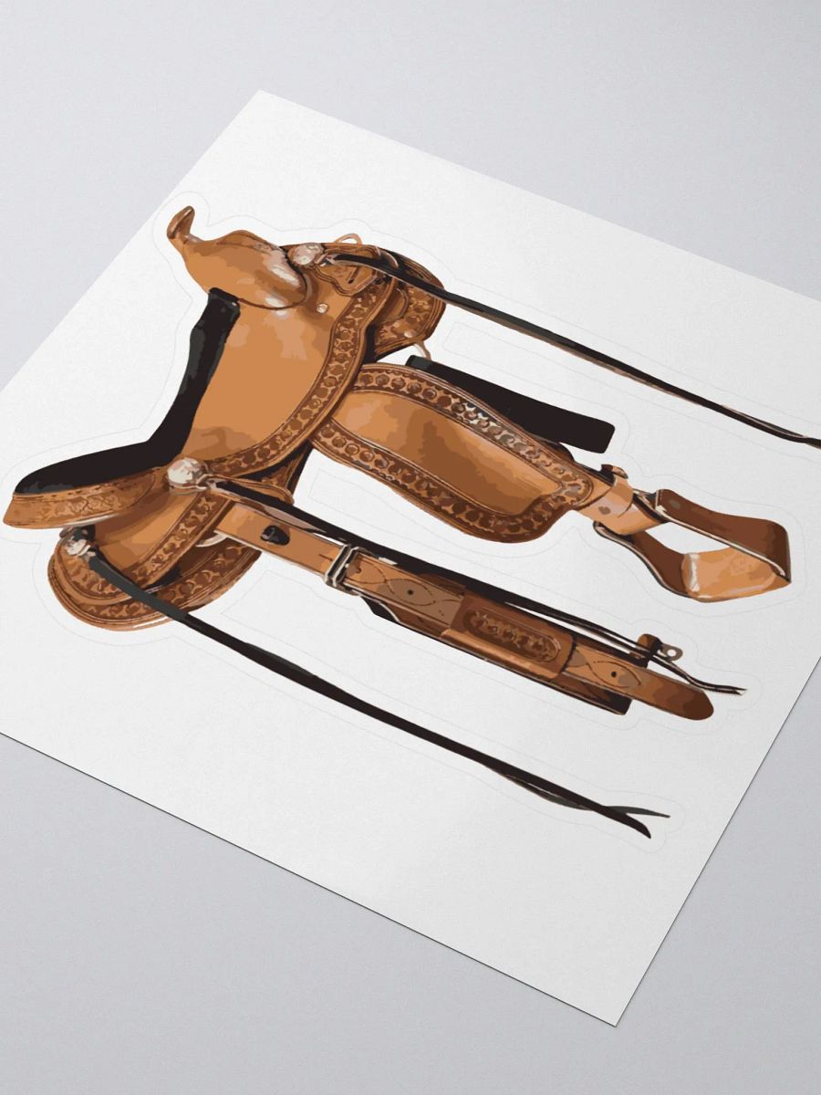 Western Saddle Sticker product image (3)