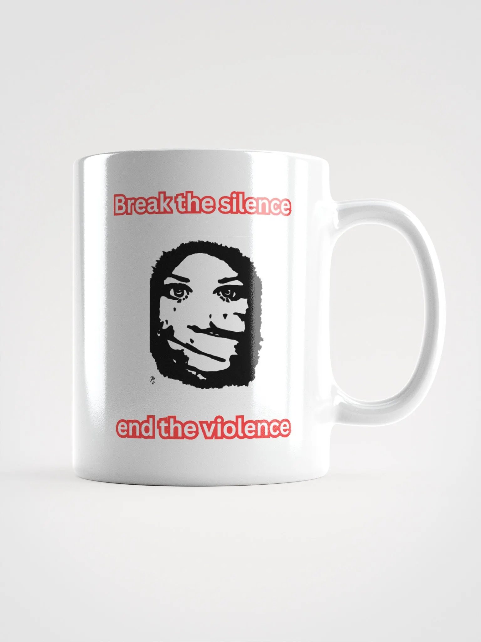 Domestic Violence Awareness White Glossy Mug product image (4)
