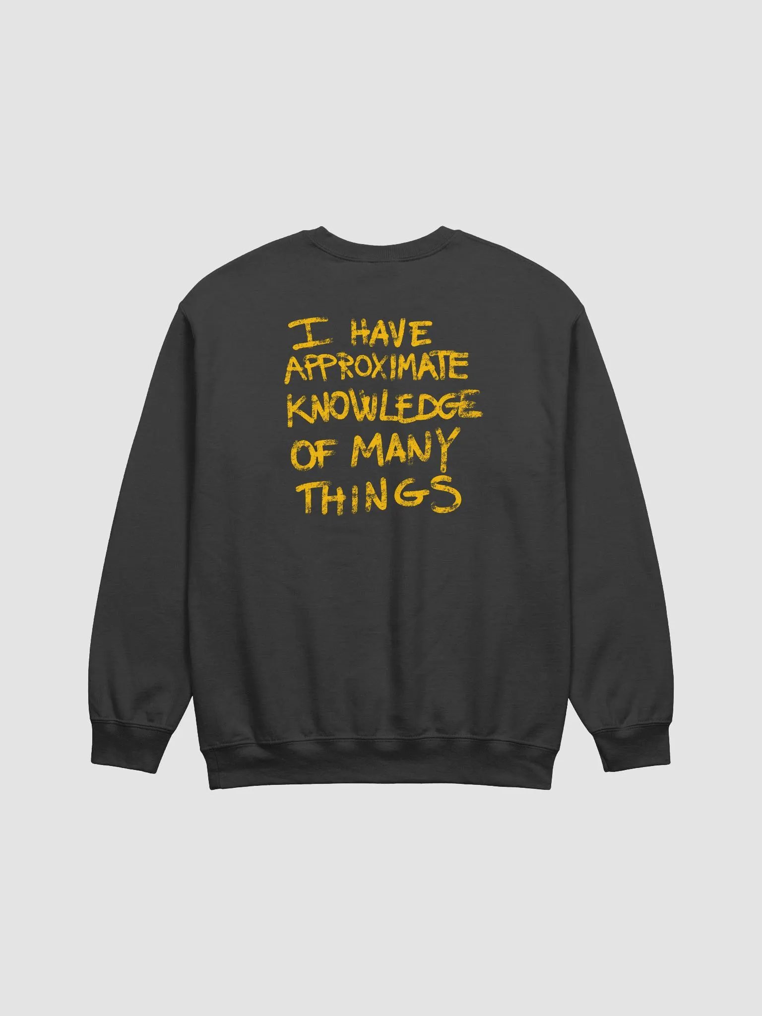 Demon Cat With Text on the Back Crewneck Sweatshirt Multicolor product image (2)