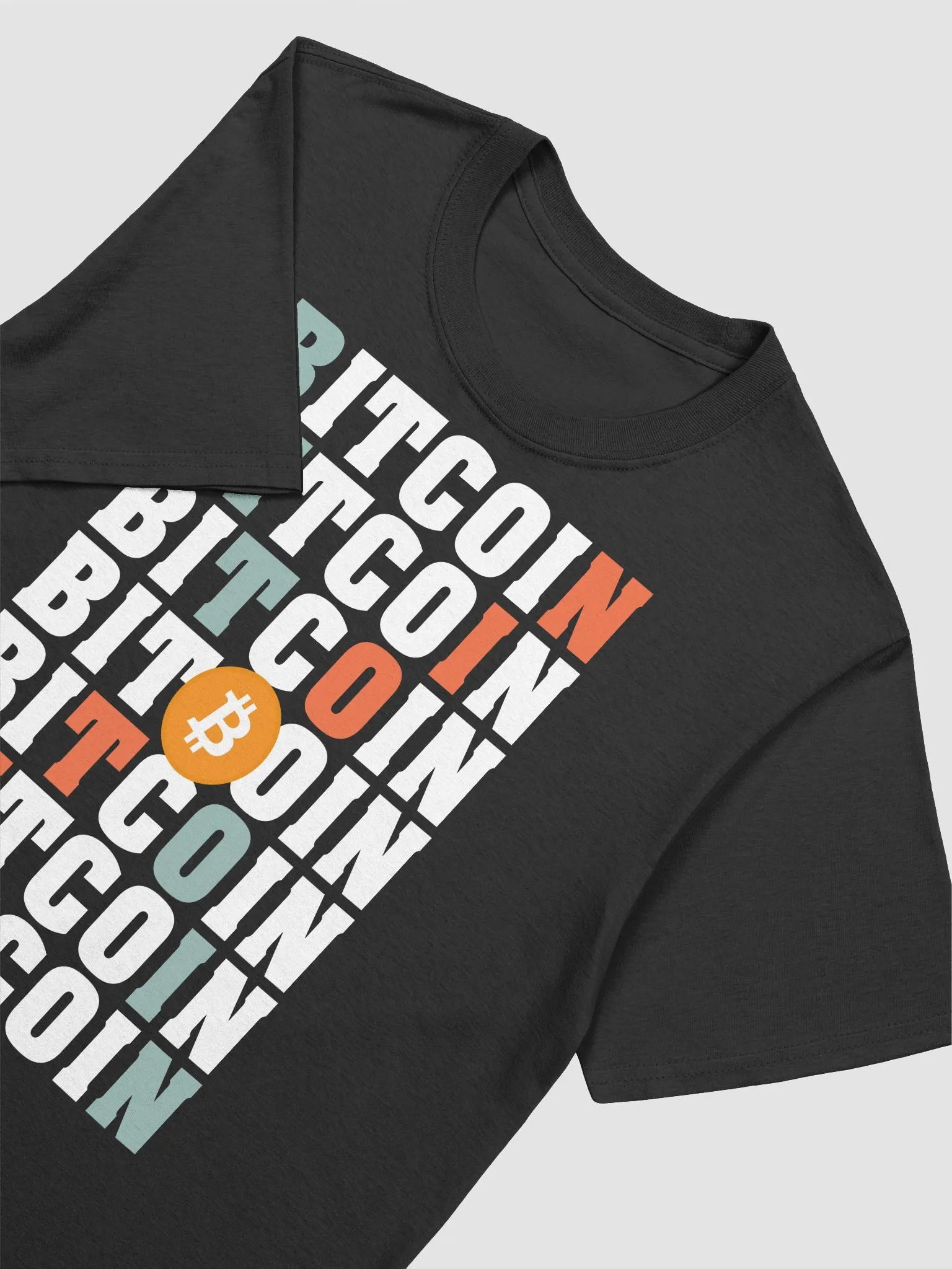 Crossed Bitcoin Logo Unisex T-Shirt product image (3)