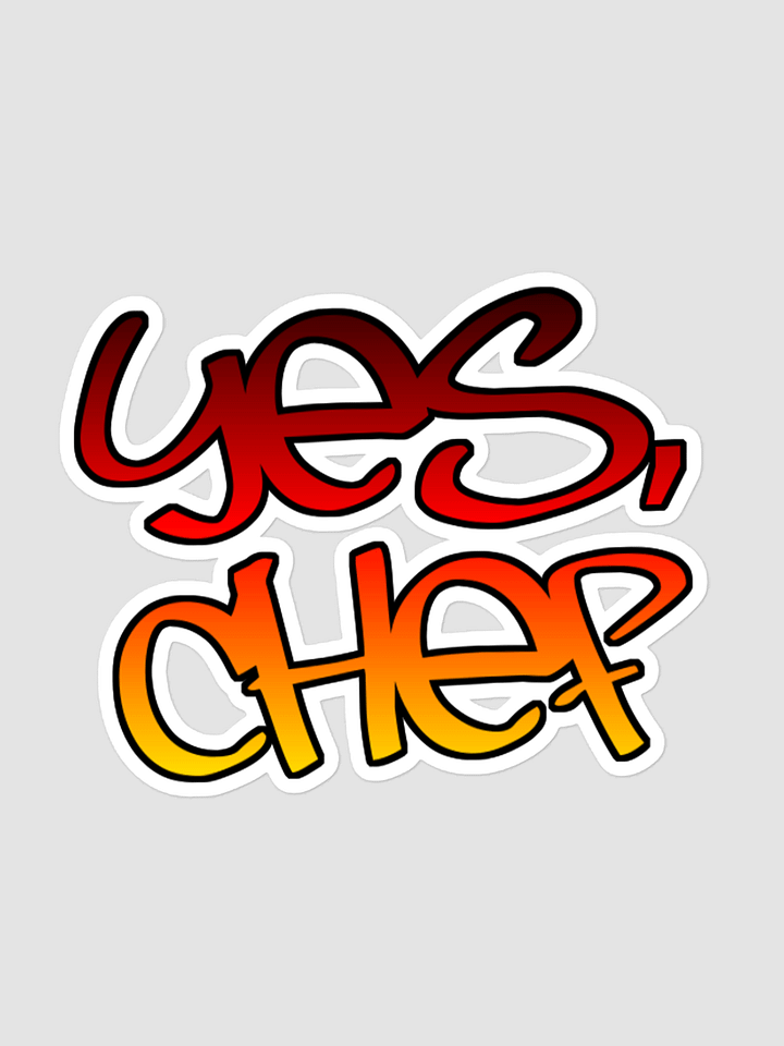 Yes, Chef - Fire - Kiss Cut Stickers product image (1)