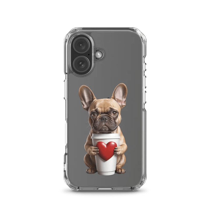 Frenchie Love Coffee iPhone Case product image (23)