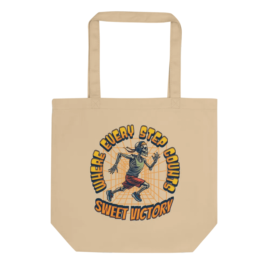 Where Every Step Counts Sweet Victory Runner Skeleton Tote Bag product image (1)