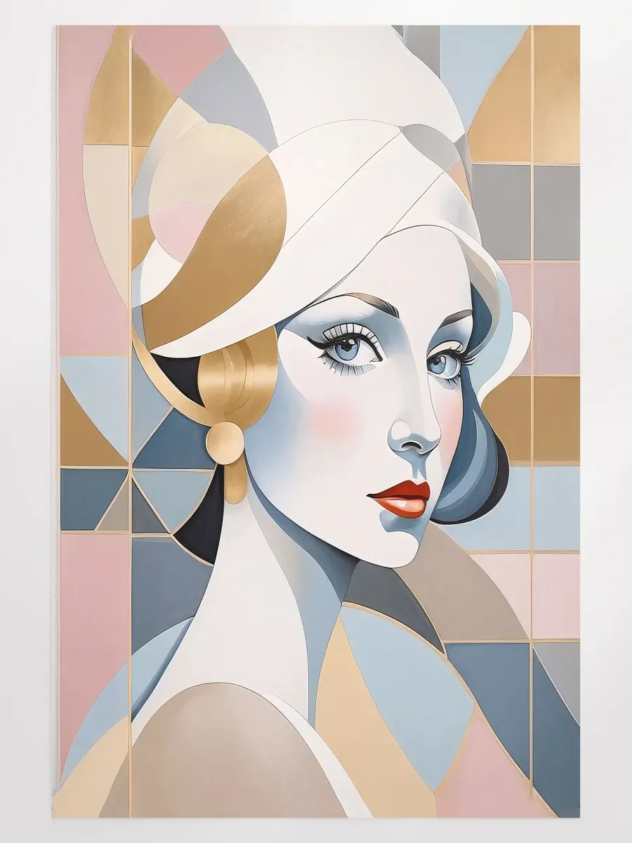 Lady Pastel Poster - Large 24x36 Inches product image (1)
