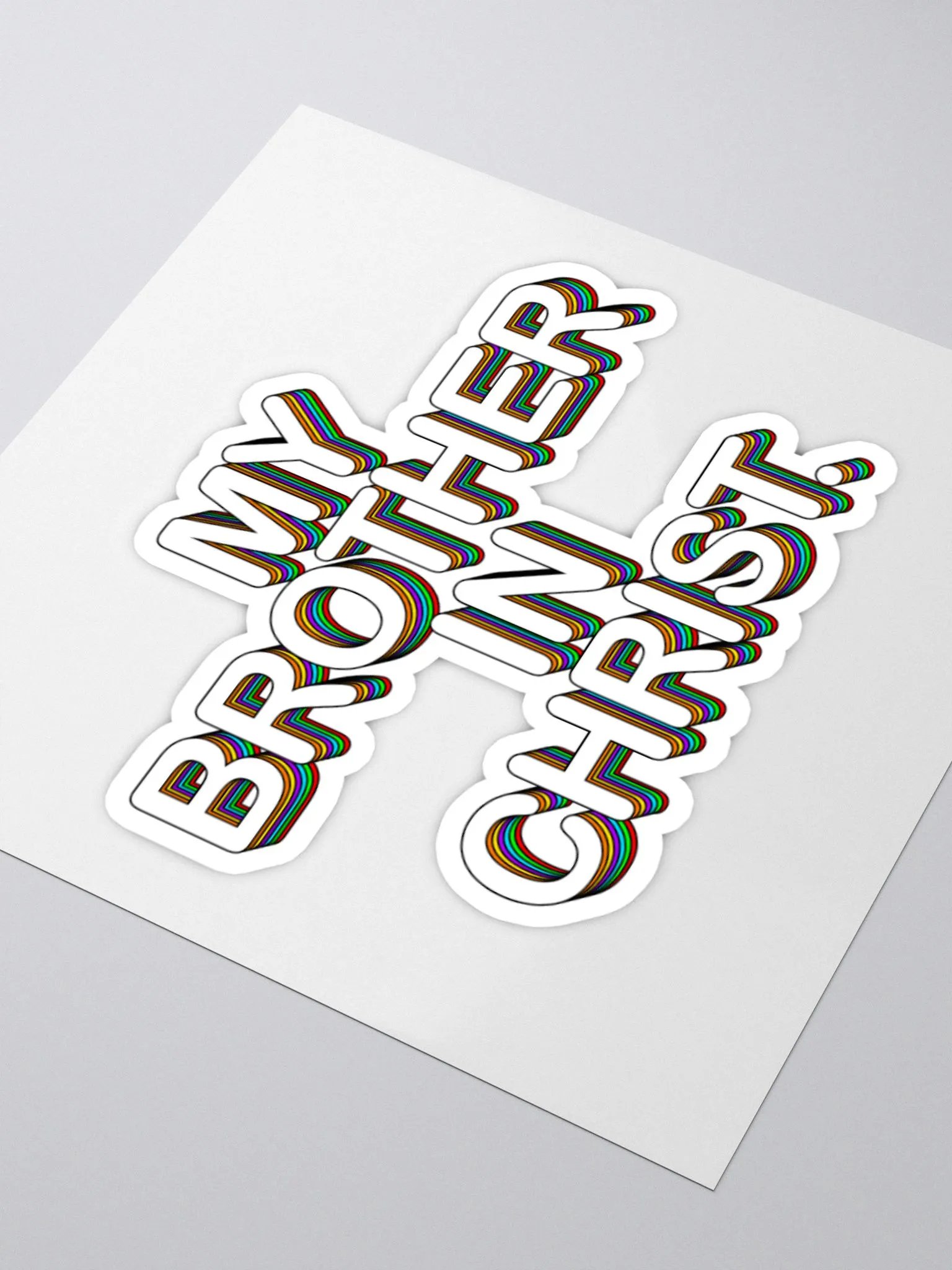 'My Brother In Christ' Sticker product image (9)