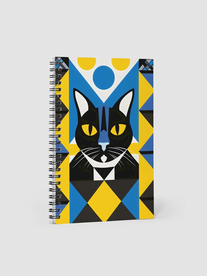 Geometric Cat Dreams Spiral Notebook product image (1)