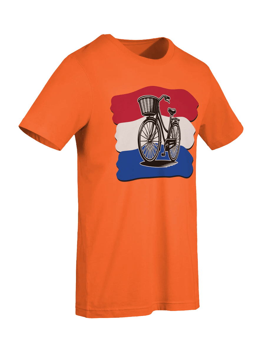Netherlands Flag And Bicycle Signature Unisex T-Shirt product image (20)