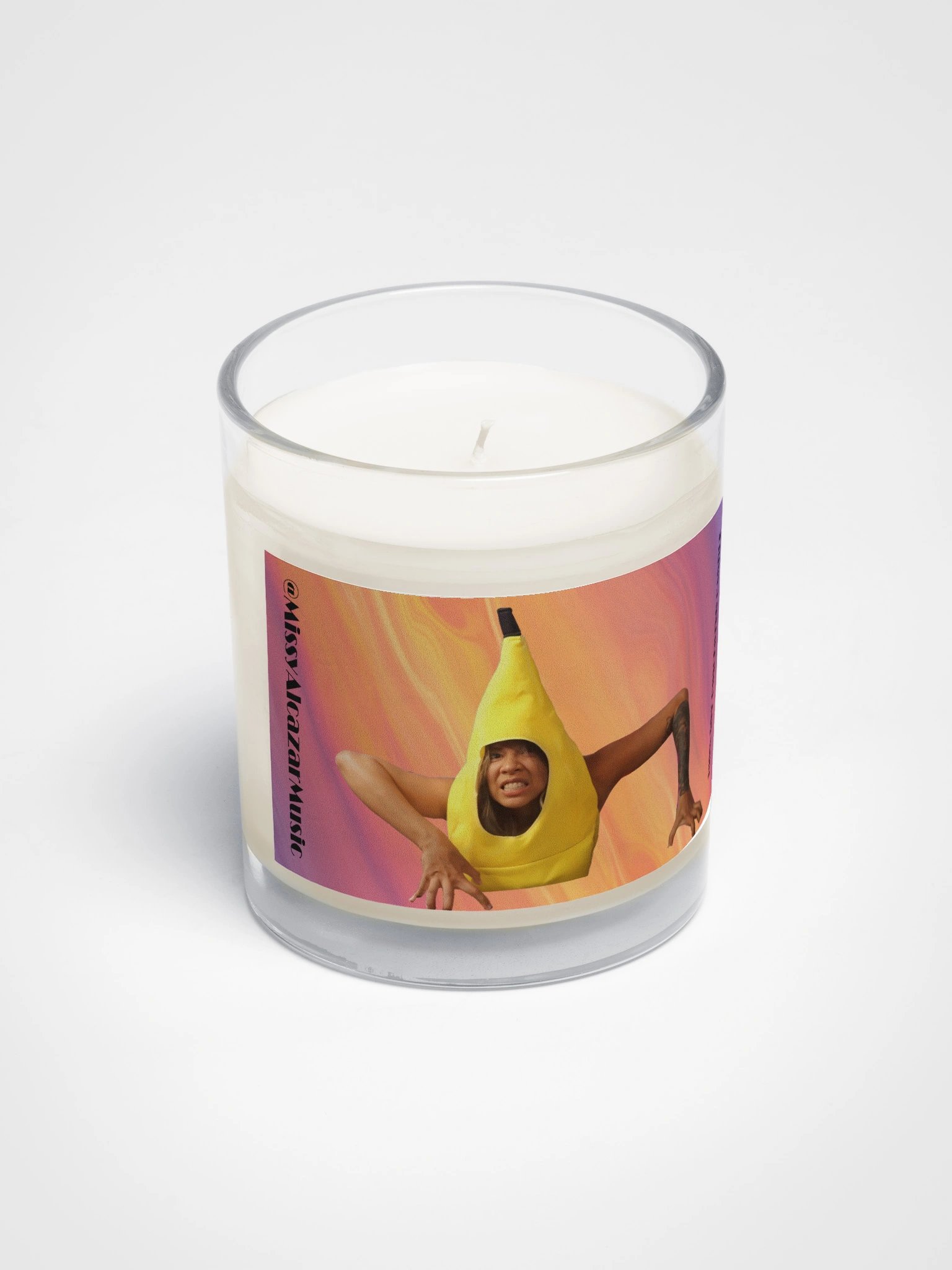 Threatening Banana Lady soy candle product image (2)
