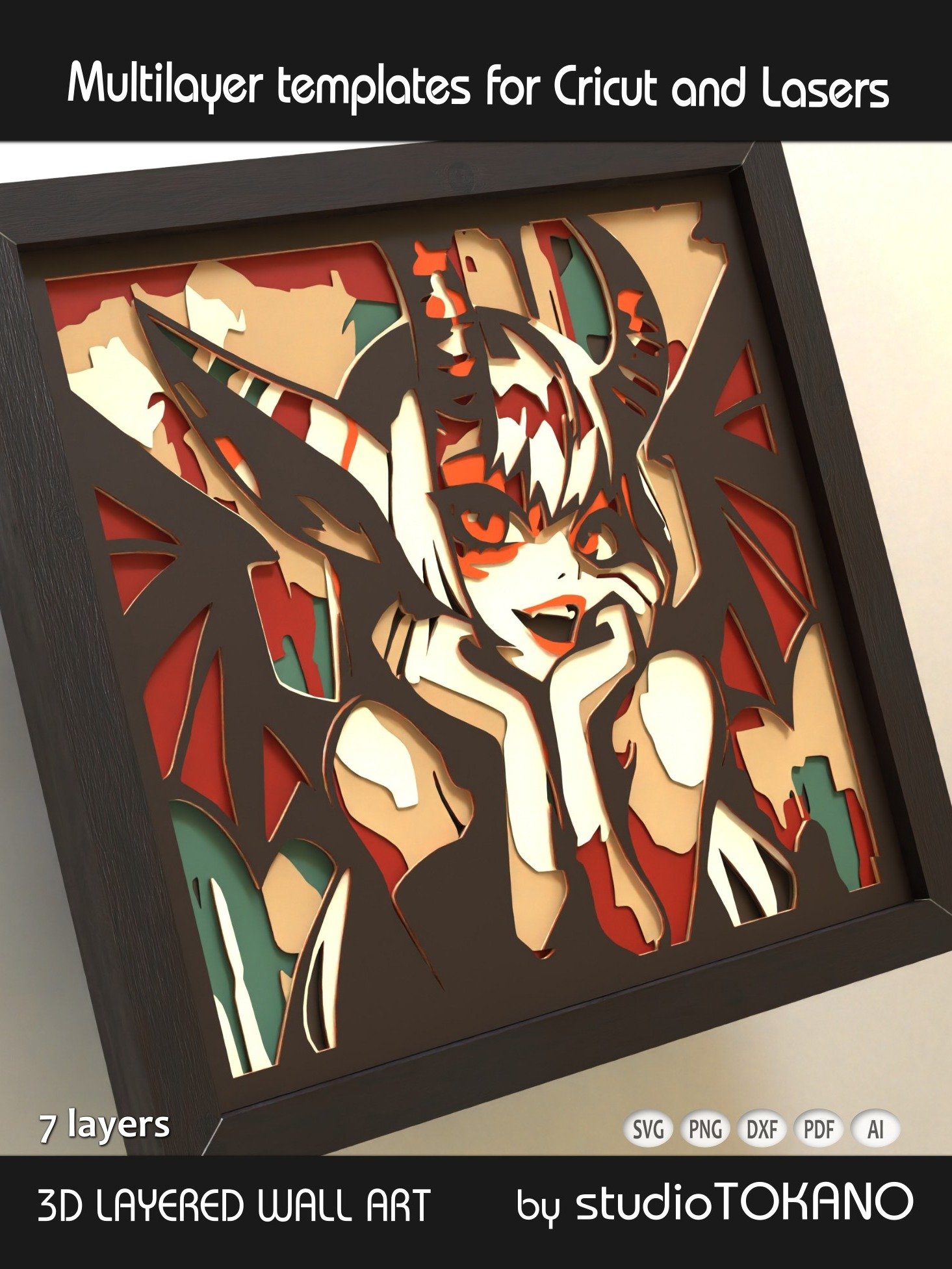 Cute Demon Multi layered Shadowbox product image (3)