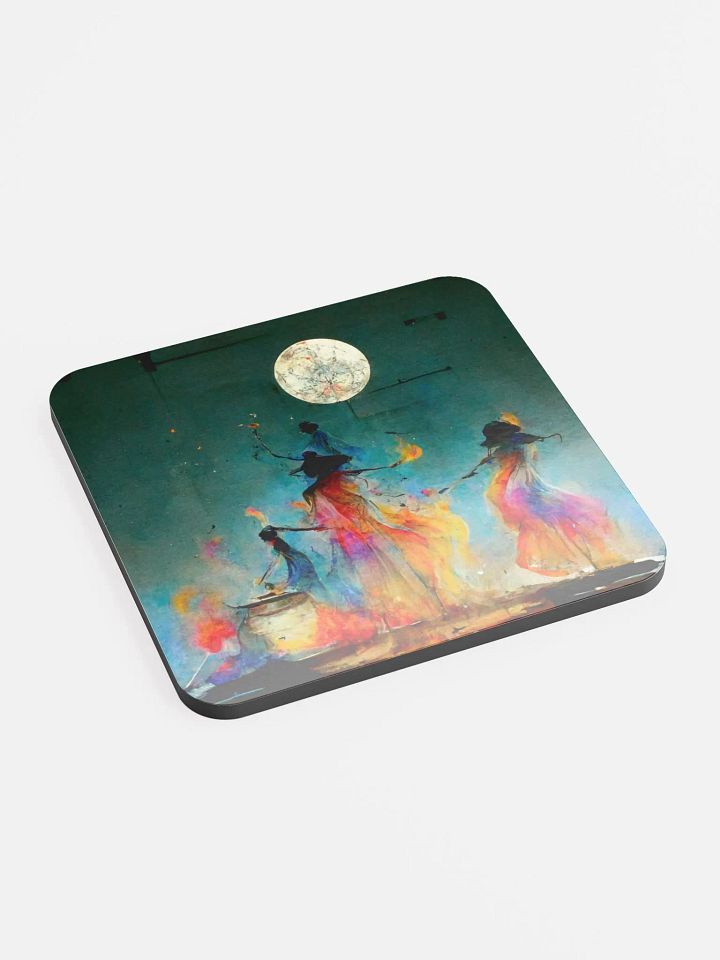 Mystical Gathering Glossed Cork Coaster product image (2)