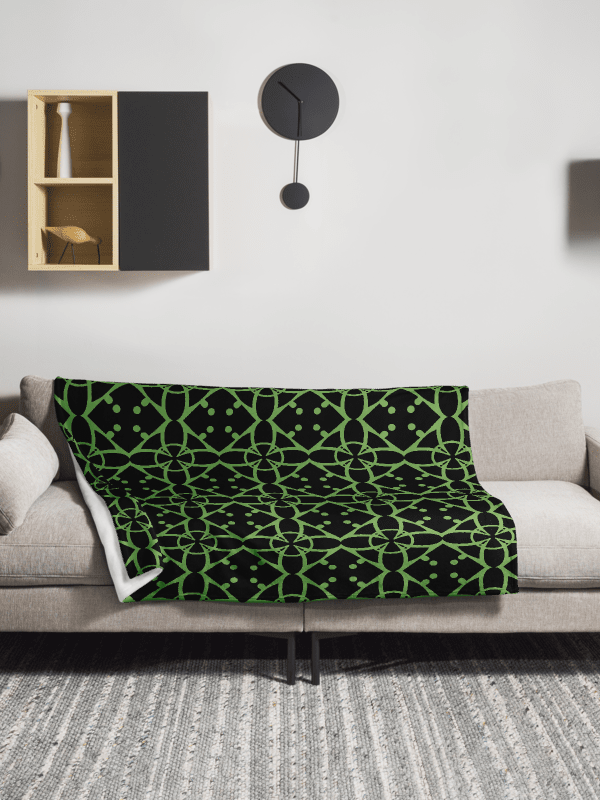 Green Ethereal Echoes Throw Blanket product image (4)