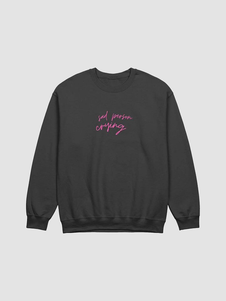 sad person crying crewneck product image (6)