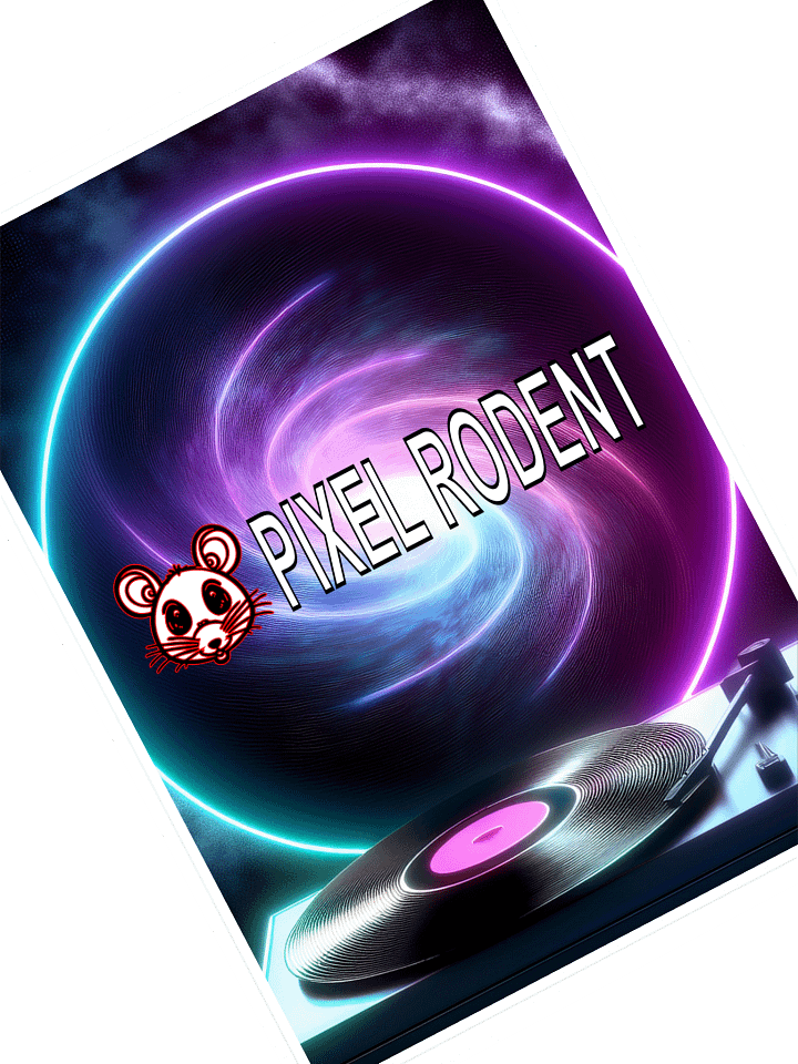 Pixel Rodent Backer Sticker product image (1)