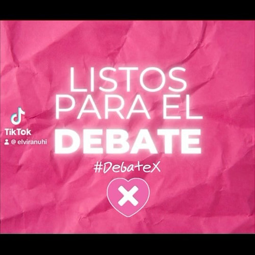 No se pierdan el debate  hoy a las 20:00 hrs #debatepresidencial #DebateX 
Estamos listos 💗🩷💫
