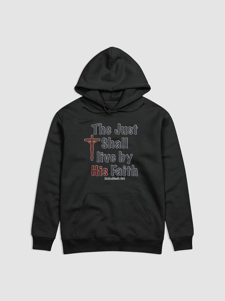 "Faith in Action" Organic Cotton Hoodie – Habakkuk 2:4 product image (1)