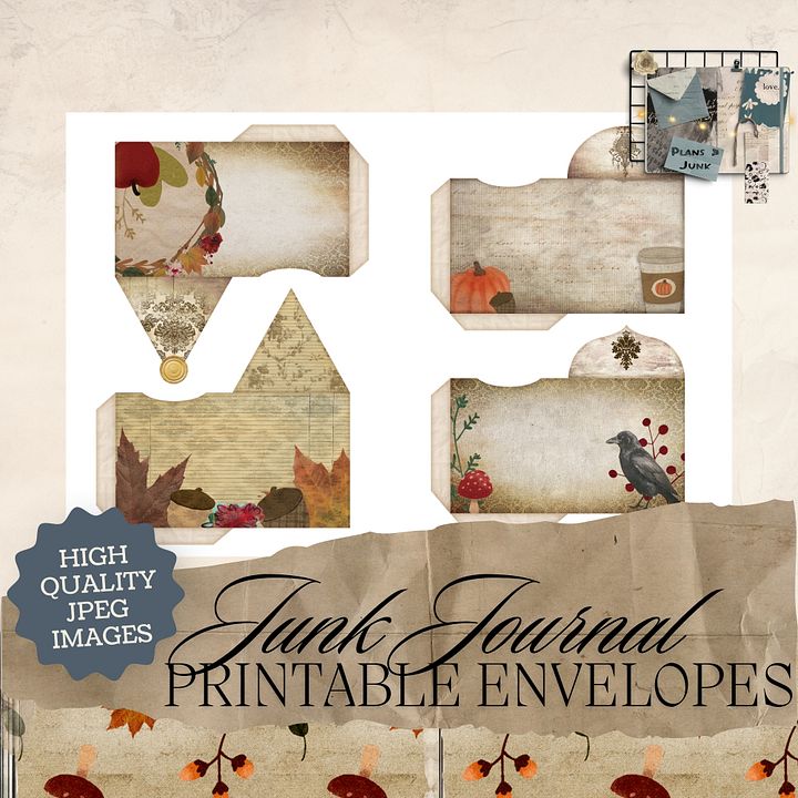 October Aesthetic - Printable Envelopes V1 product image (1)