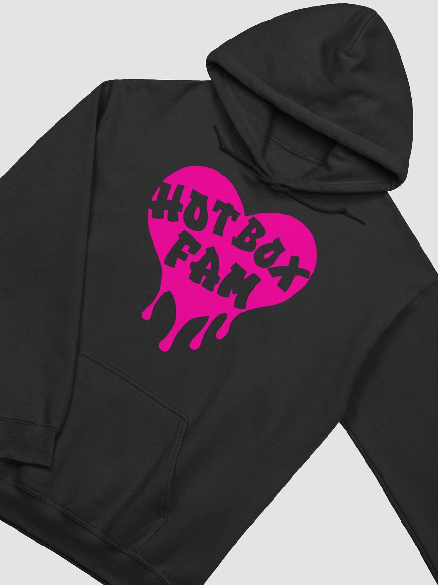 UNISEX HOT BOX FAM HOT PINK TRANSPARENT LOGO ON HOODIE product image (33)