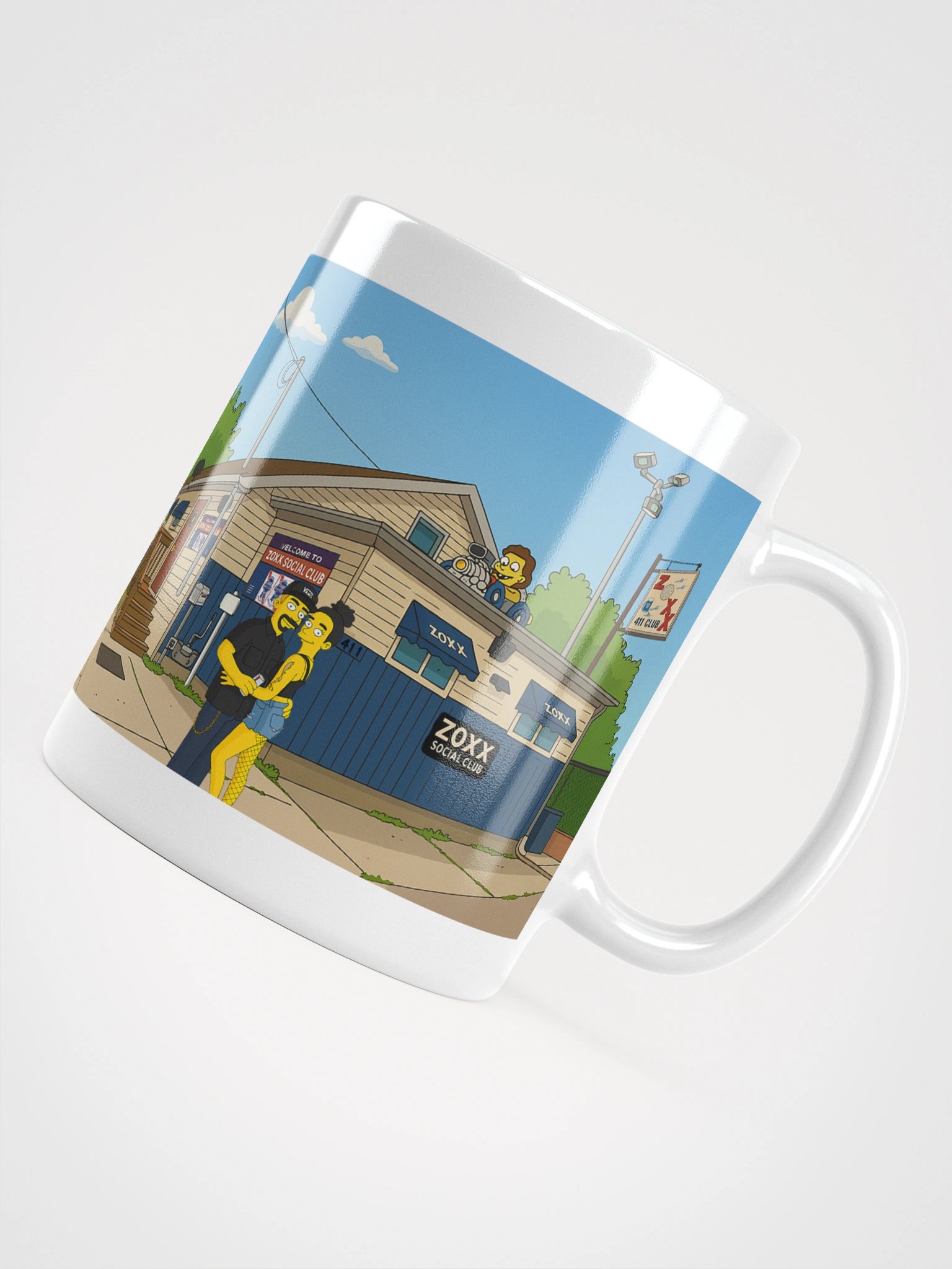 Zoxx Social Club White Glossy Mug product image (12)