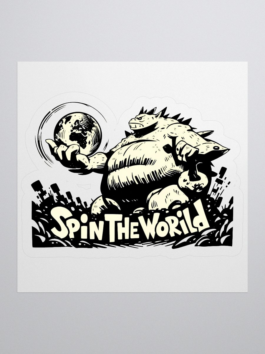 Monochrome Monster: Spin the World Sticker product image (1)